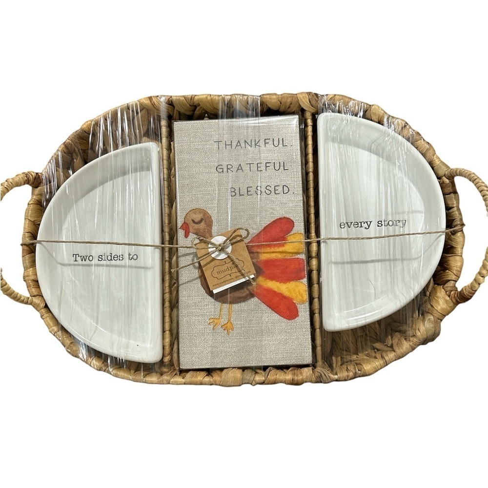 Mud Pie Thankful Serving Set